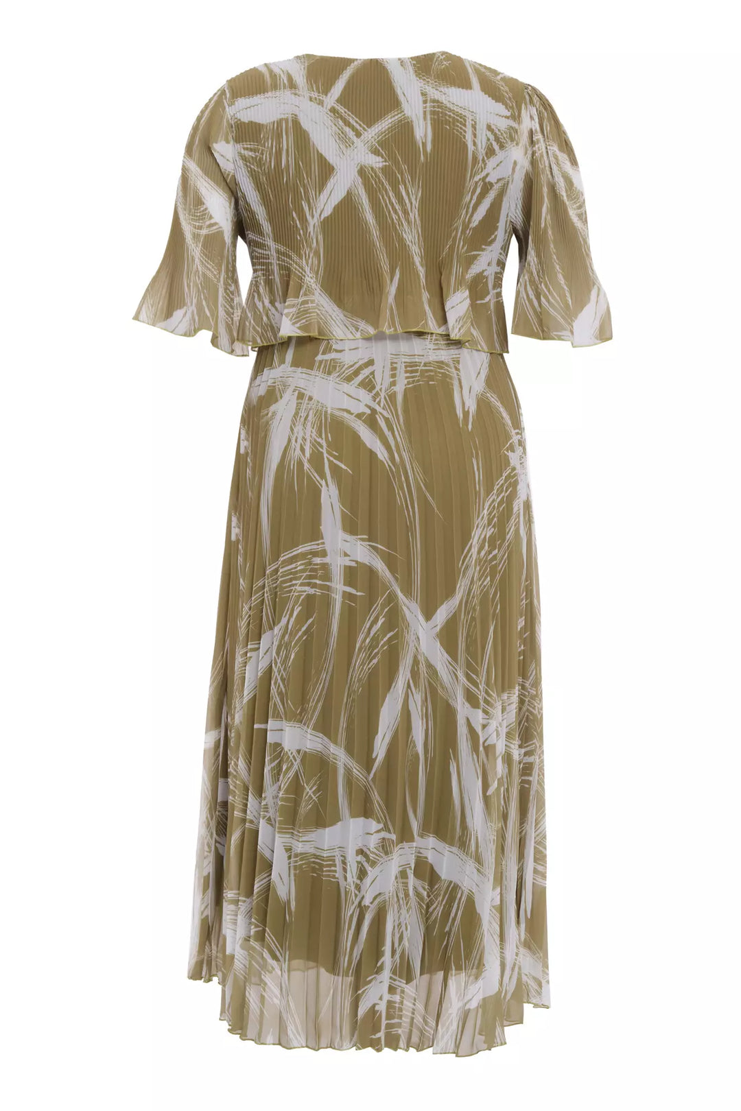 FRV Printed plus size chiffon short sleeve midi dress - Recklinghausen