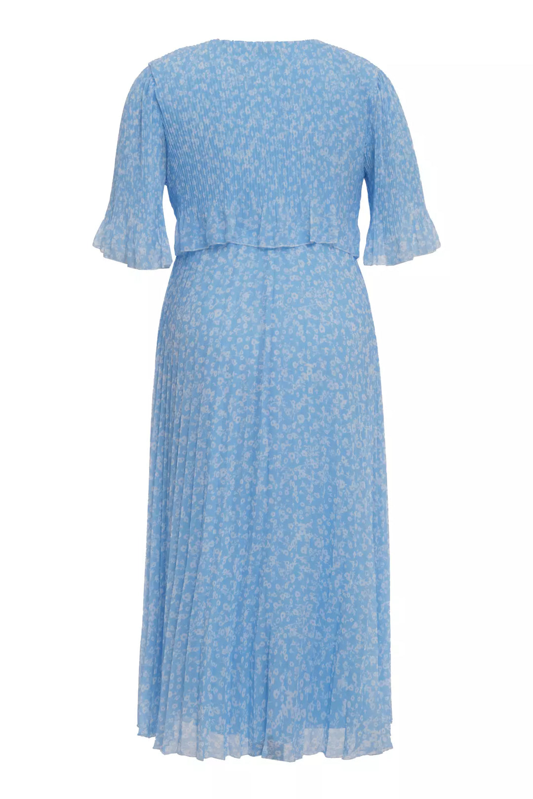 FRV Printed plus size chiffon short sleeve midi dress - Mount Laurel