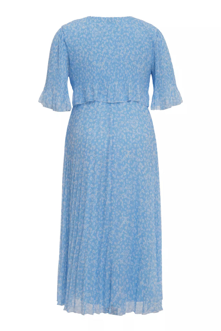 FRV Printed plus size chiffon short sleeve midi dress - Mount Laurel