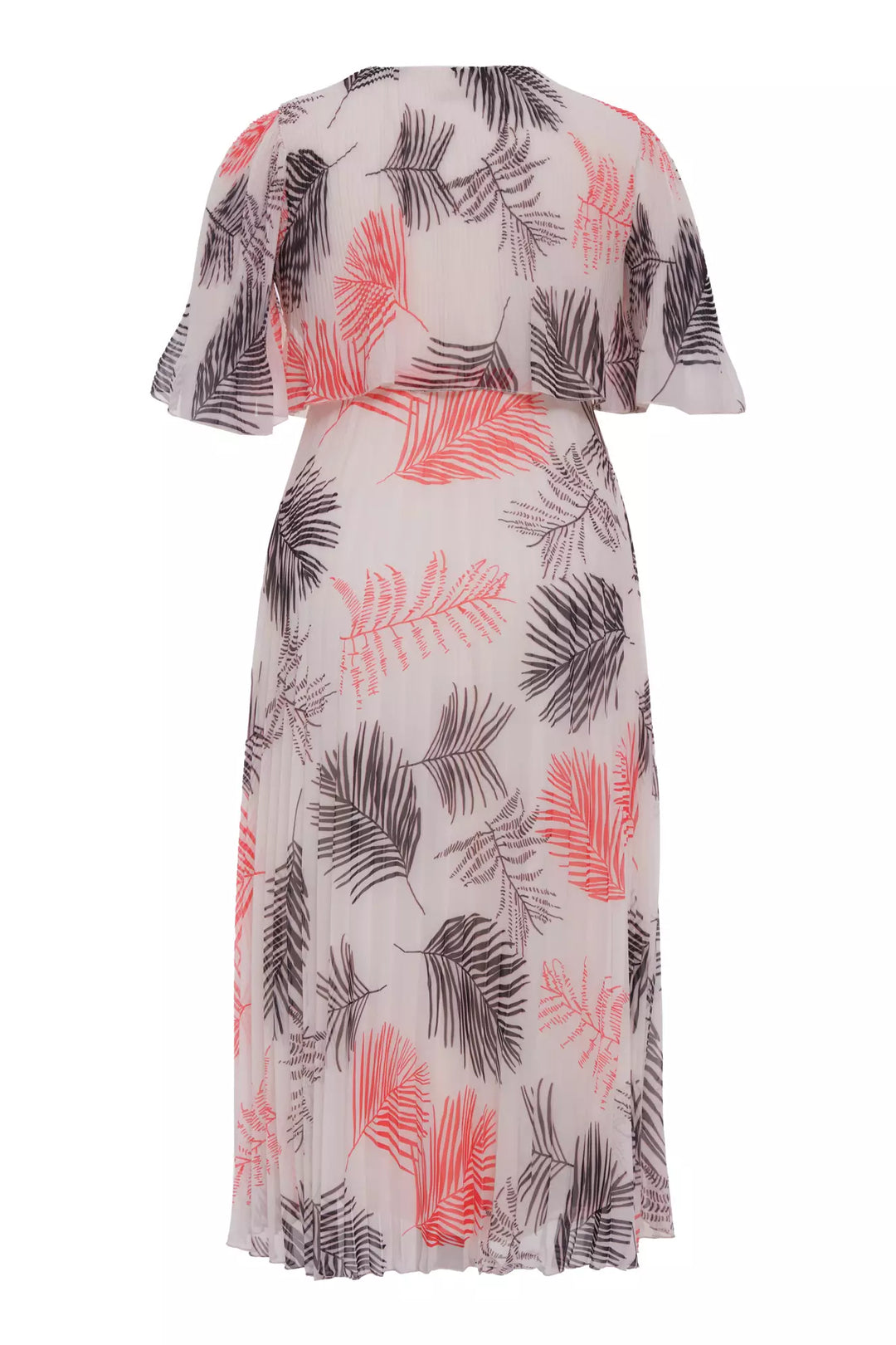 FRV Printed plus size chiffon short sleeve midi dress - Mount Laurel