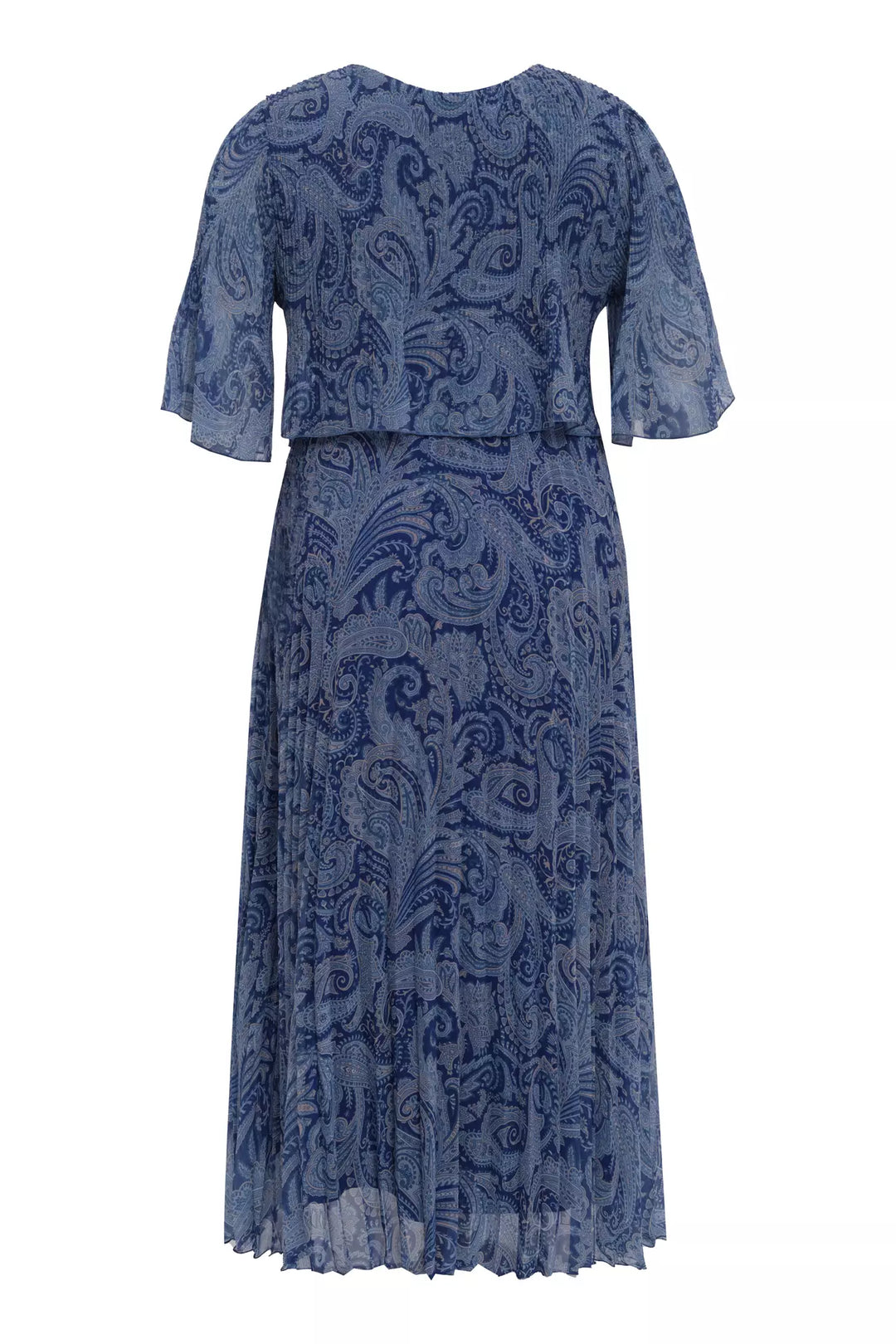 FRV Printed plus size chiffon short sleeve midi dress - Eau Claire