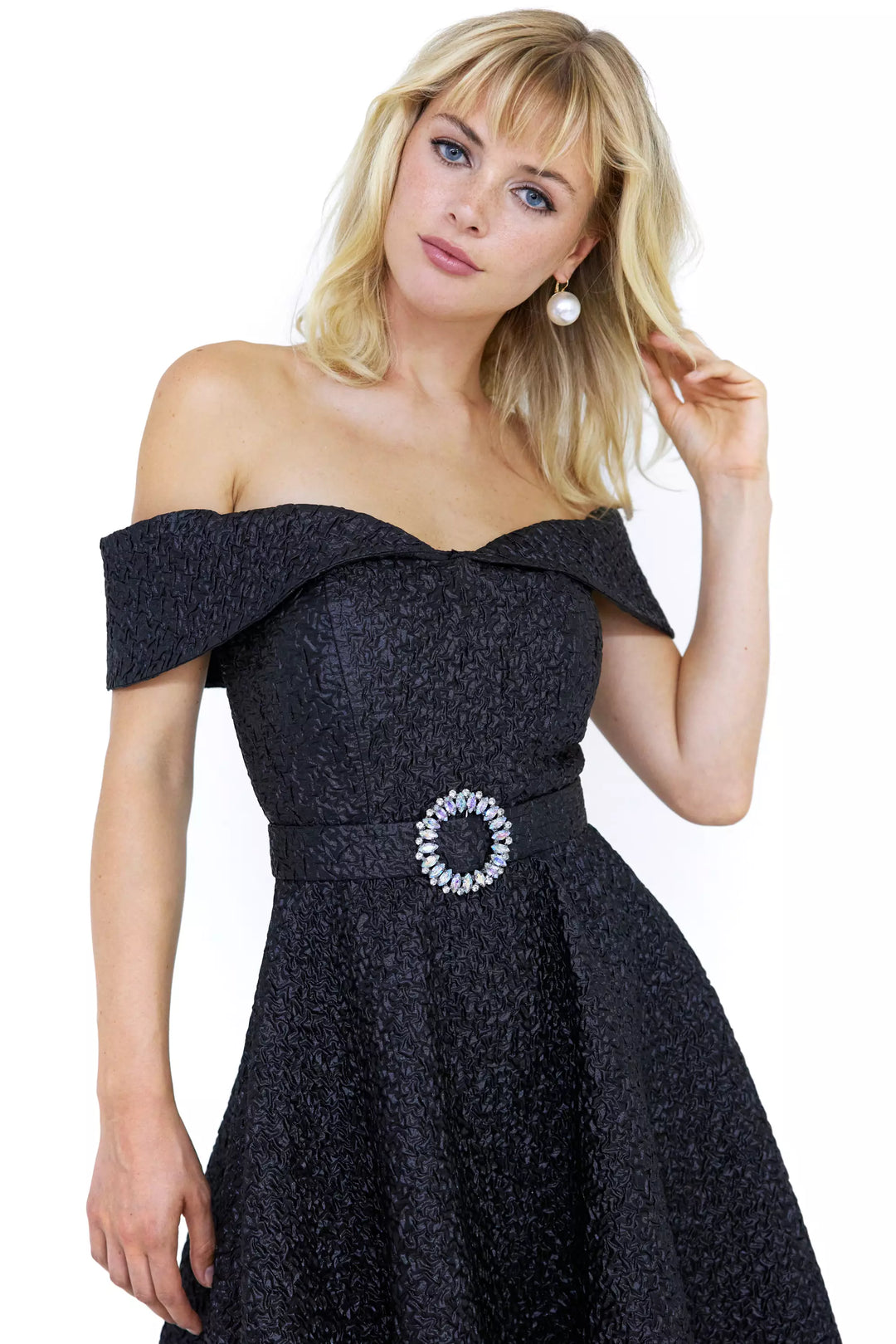 FRV Black jakar sleeveless midi dress - Glens Falls