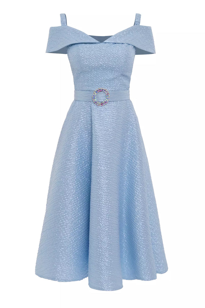 FRV Blue jakar sleeveless midi dress - Avignon