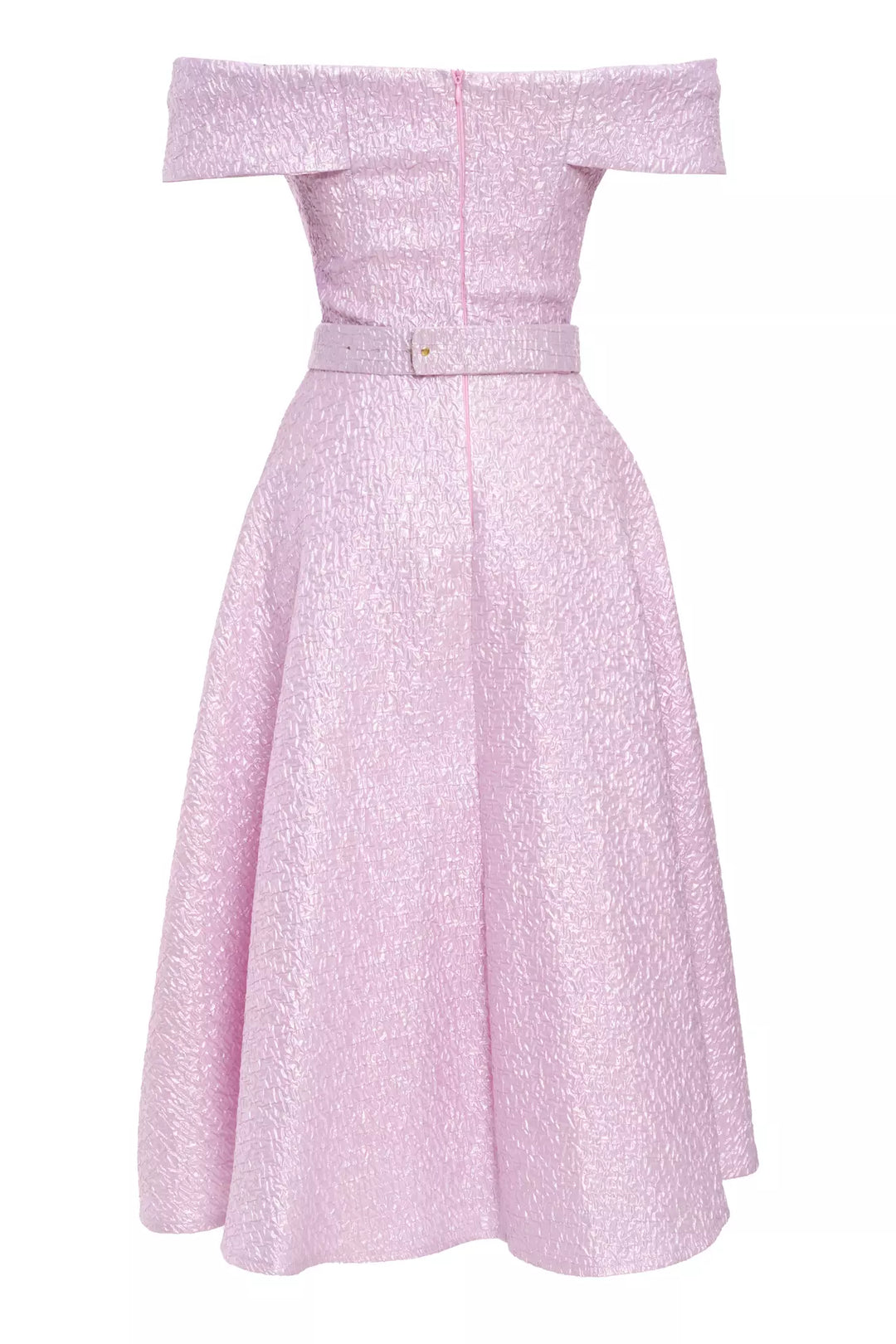 FRV Pink jakar sleeveless midi dress - Cluj-Napoca