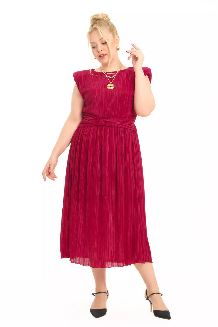 FRV Maroon plus size sandy sleeveless mini dress - Inglewood