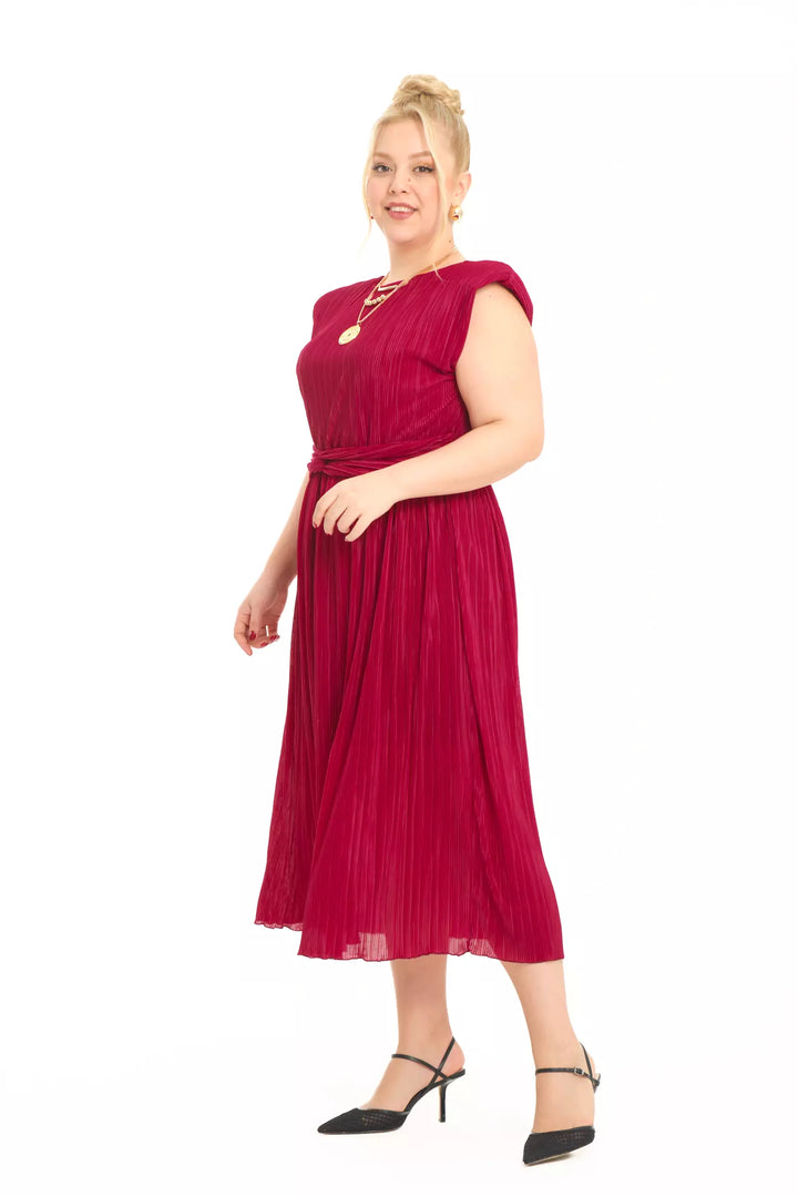 FRV Maroon plus size sandy sleeveless mini dress - Inglewood