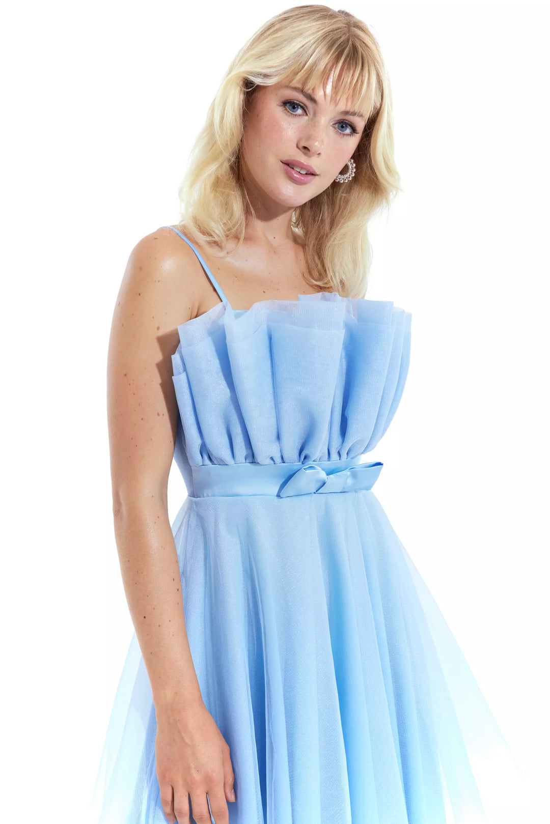 FRV Blue tulle sleeveless mini dress - Pembroke Pines