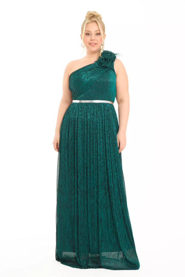 FRV Green plus size moonlight sleeveless maxi dress - Kendall