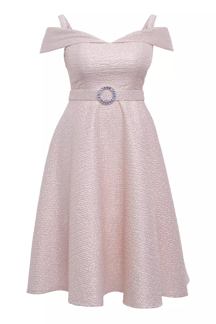 FRV Blush plus size jakar sleeveless midi dress - Sale