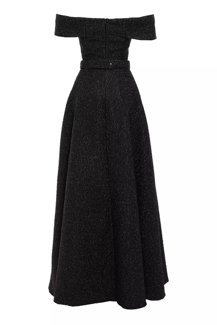 FRV Black jakar sleeveless maxi dress - Cuneo