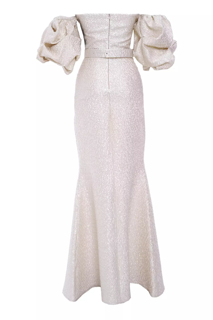 FRV Beige jakar sleeveless maxi dress - Seaside