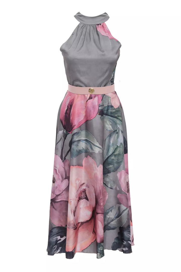 FRV Printed satin sleeveless midi dress - Novomoskovsk