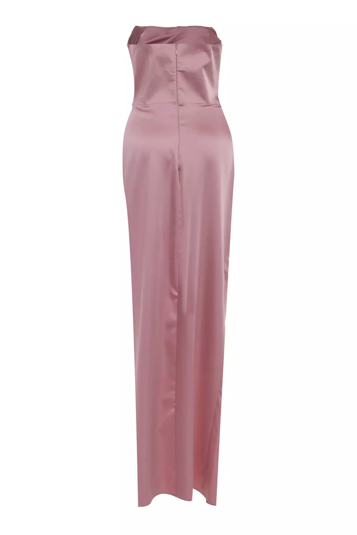 FRV Blush satin strapless maxi dress - Tala