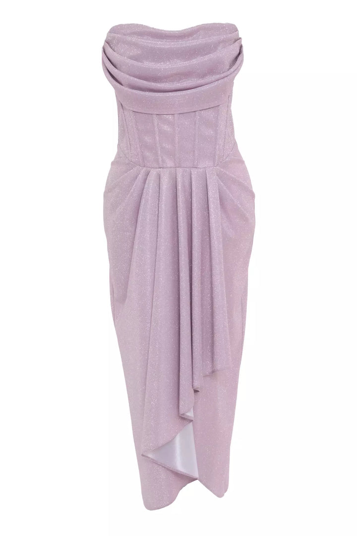 FRV Blush glare sleeveless midi dress - Taunton
