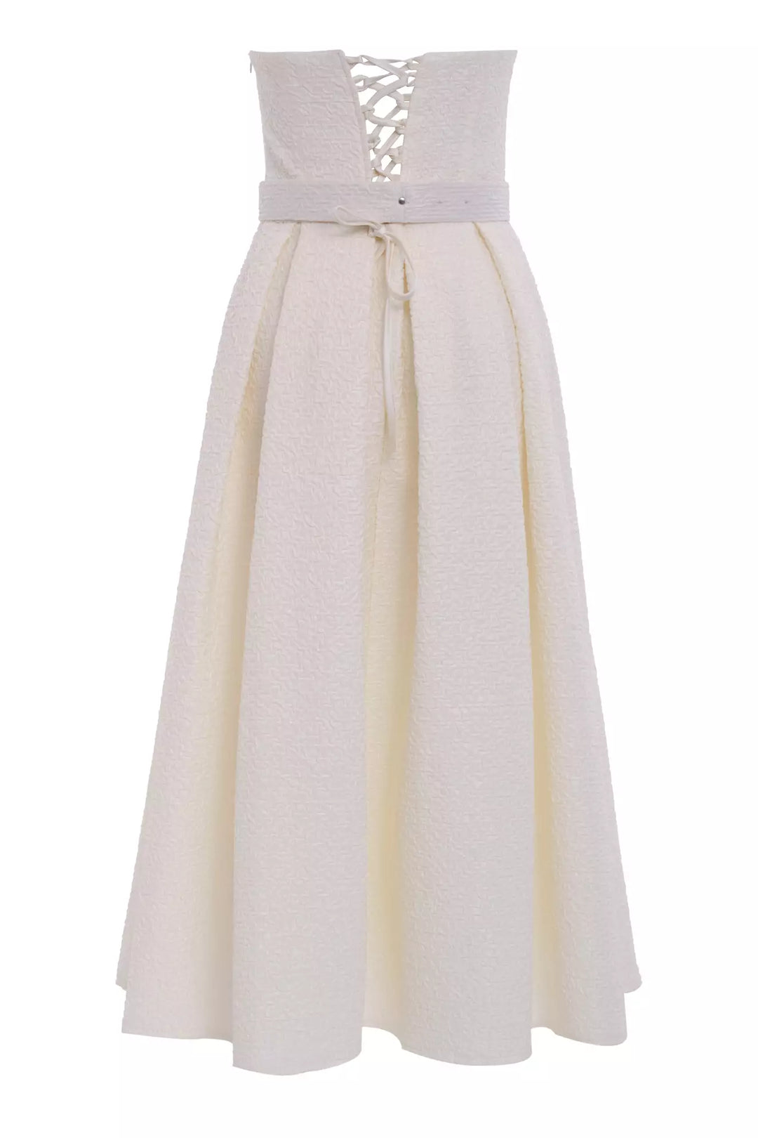 FRV White jakar sleeveless maxi dress - Lakewood