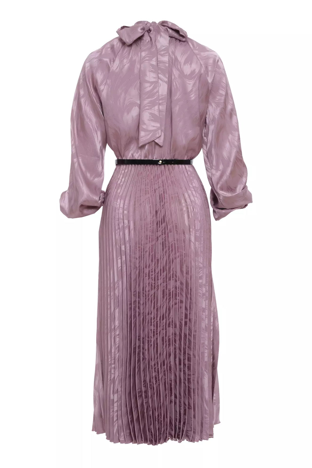 FRV Pink satin long sleeve midi dress - Montgomery Village