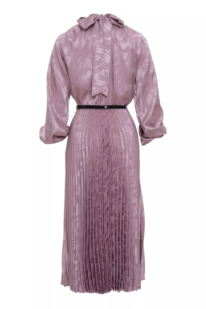 FRV Pink satin long sleeve midi dress - Montgomery Village