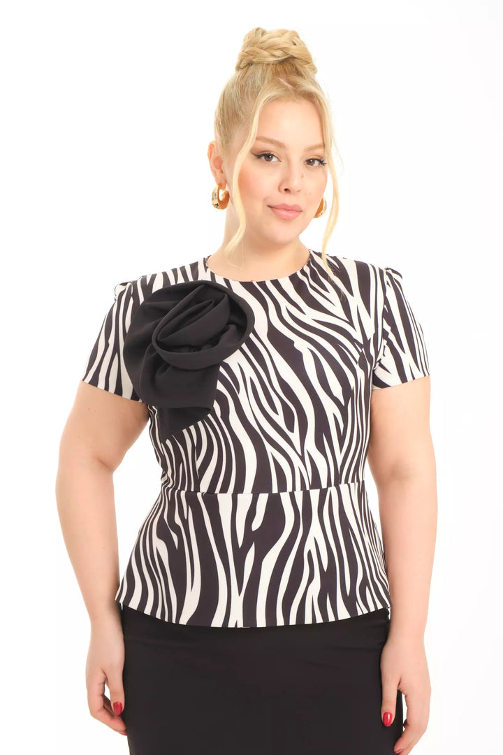 FRV Printed plus size crepe sleeveless midi dress - Manalapan