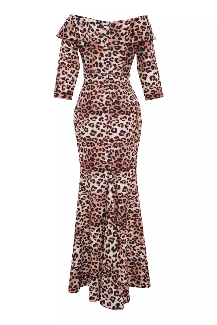 FRV Printed crepe short sleeve maxi dress - Saint-Jean-sur-Richelieu