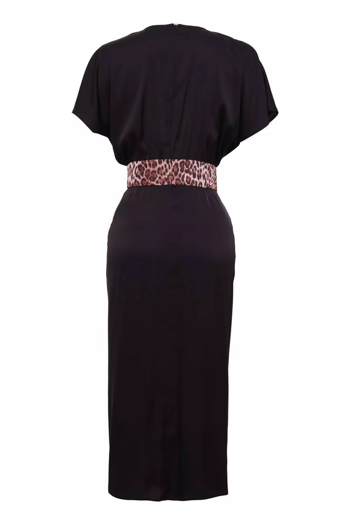 FRV Printed satin short sleeve midi dress - Brixton