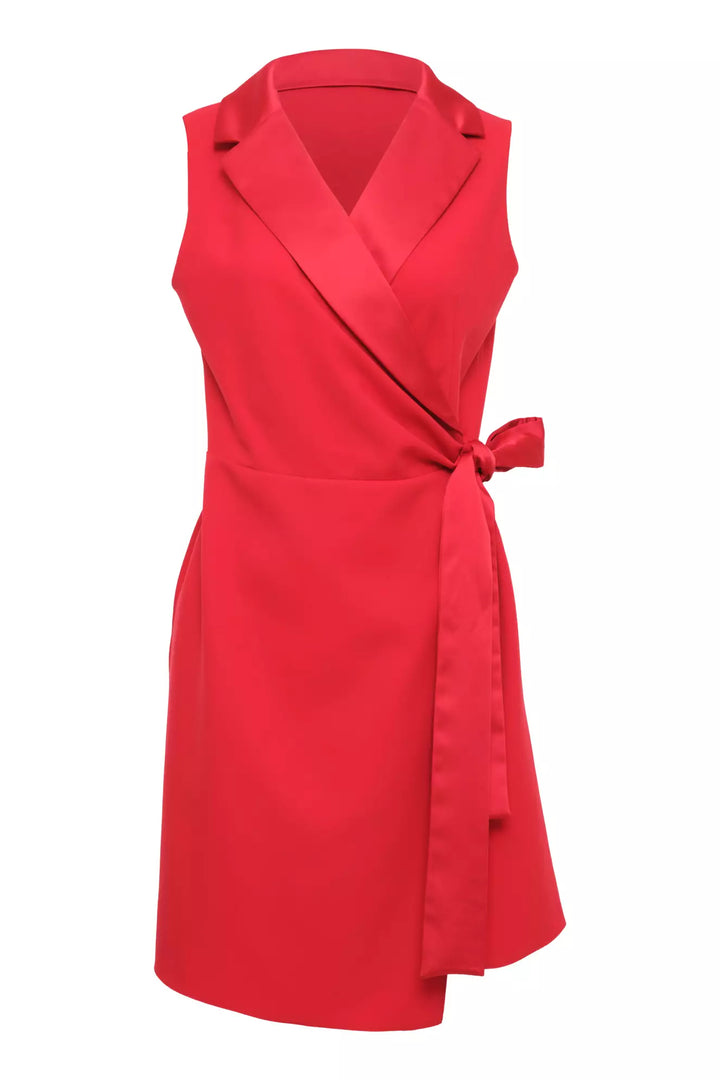FRV Red crepe sleeveless mini dress - Cagnes-sur-Mer