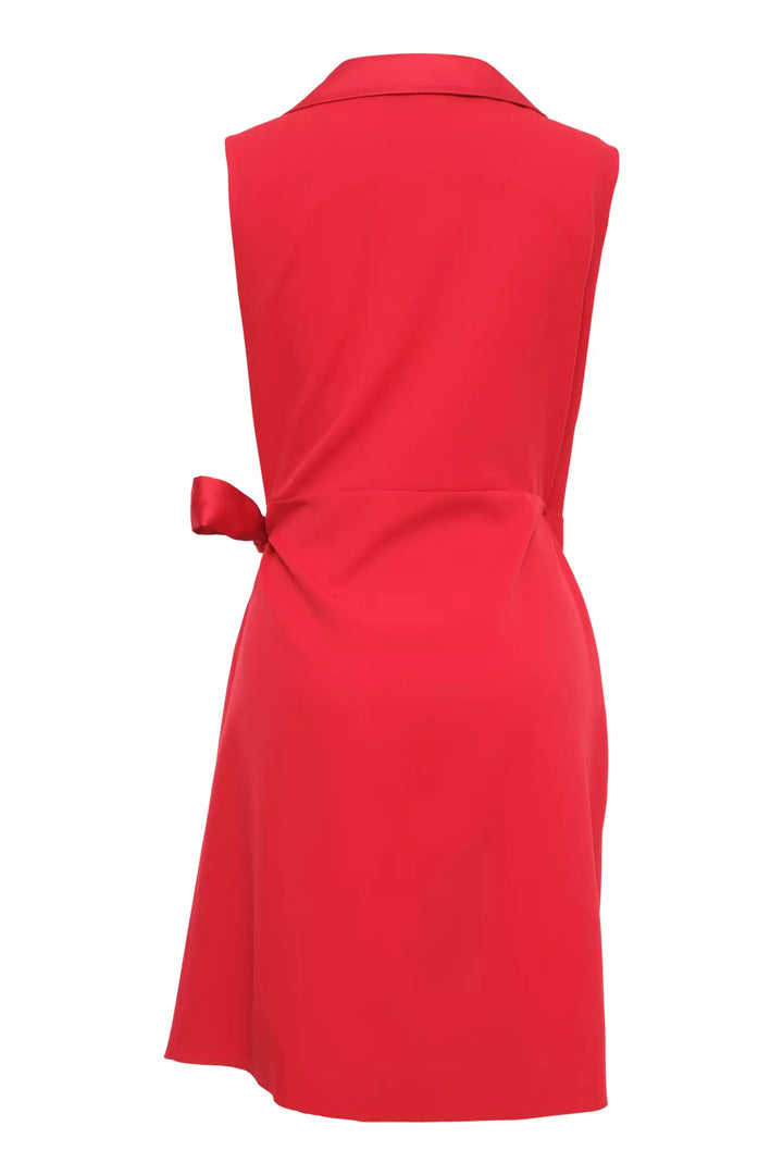 FRV Red crepe sleeveless mini dress - Cagnes-sur-Mer