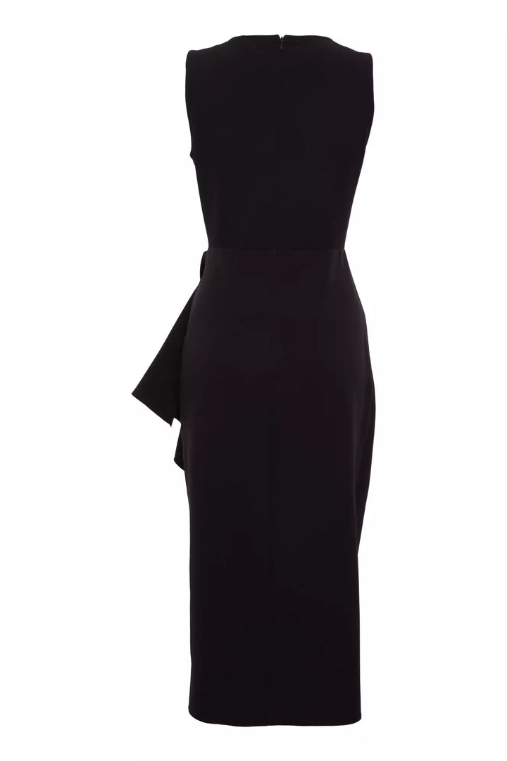 FRV Black crepe sleeveless midi dress - Angra do Heroísmo