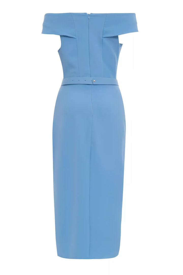 FRV Blue crepe sleeveless midi dress - Portland