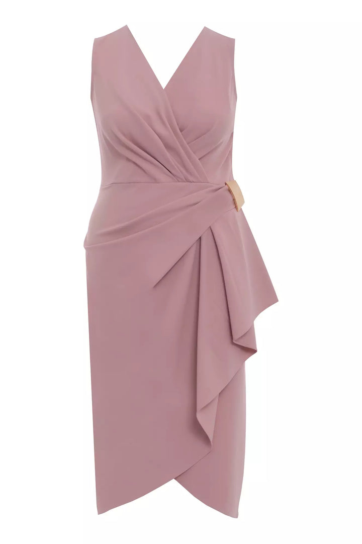 FRV Blush plus size crepe sleeveless midi dress - Santiago Tianguistenco