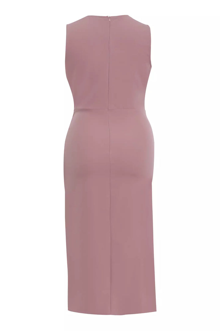 FRV Blush plus size crepe sleeveless midi dress - Santiago Tianguistenco
