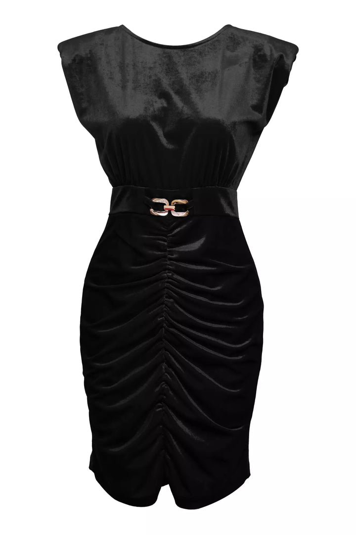 FRV Black velvet sleeveless mini dress - Clinton