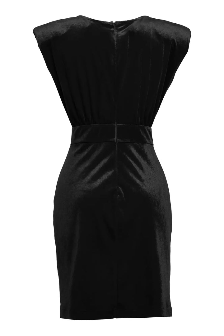 FRV Black velvet sleeveless mini dress - Clinton