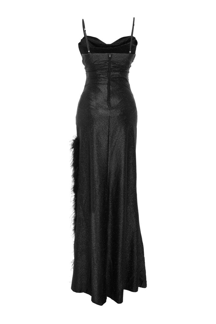 FRV Black knitted sleeveless maxi dress - San Giuliano Milanese