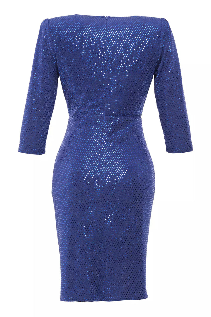 FRV Blue glare 3/4 sleeve midi dress - League City