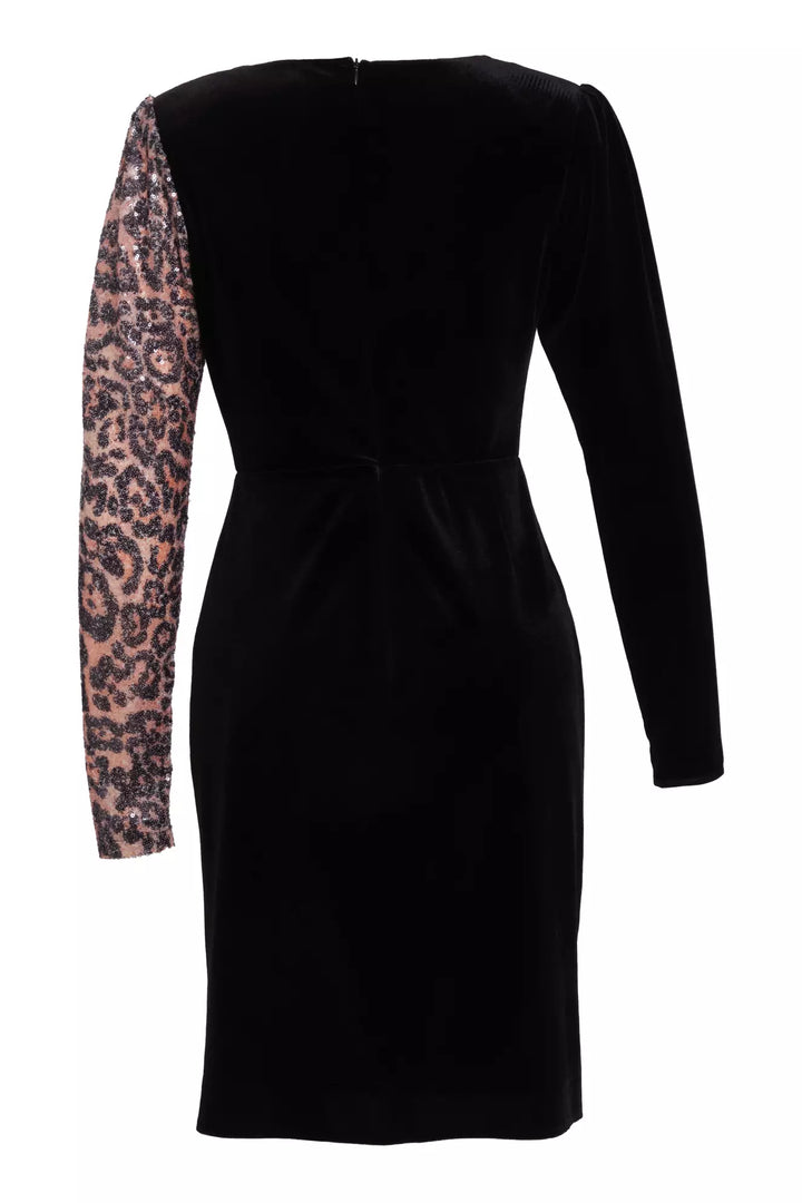 FRV Printed stamp sequins long sleeve mini dress - Pombal