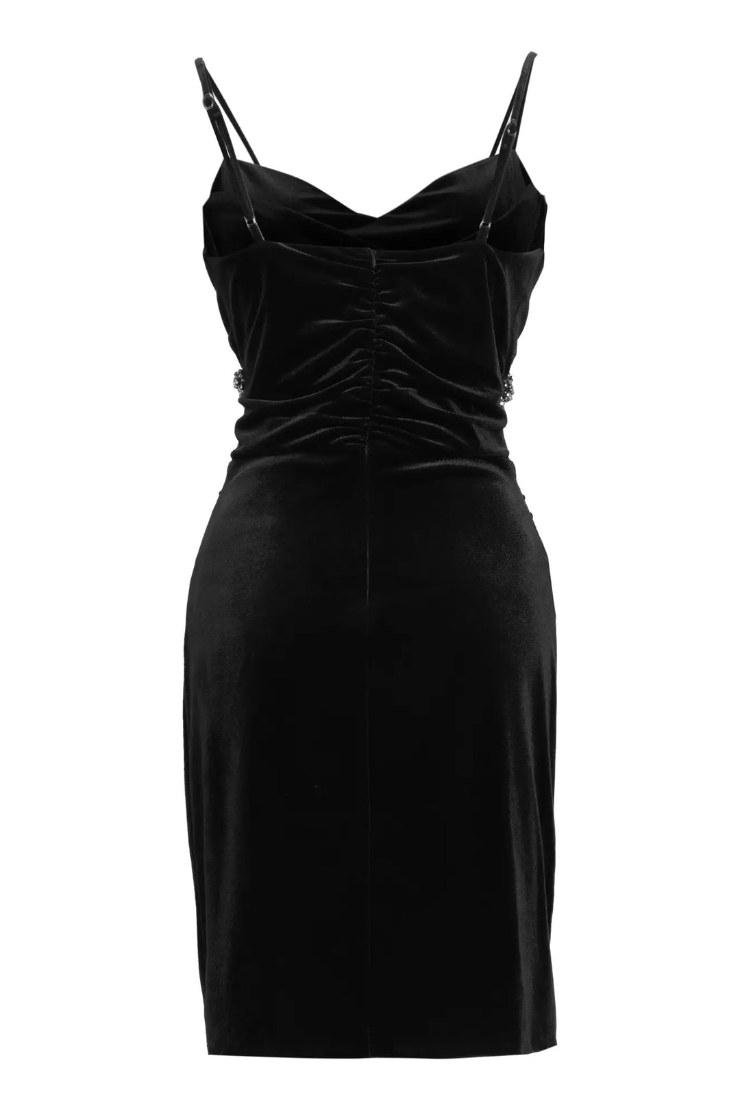 FRV Black velvet sleeveless mini dress - Lloret de Mar