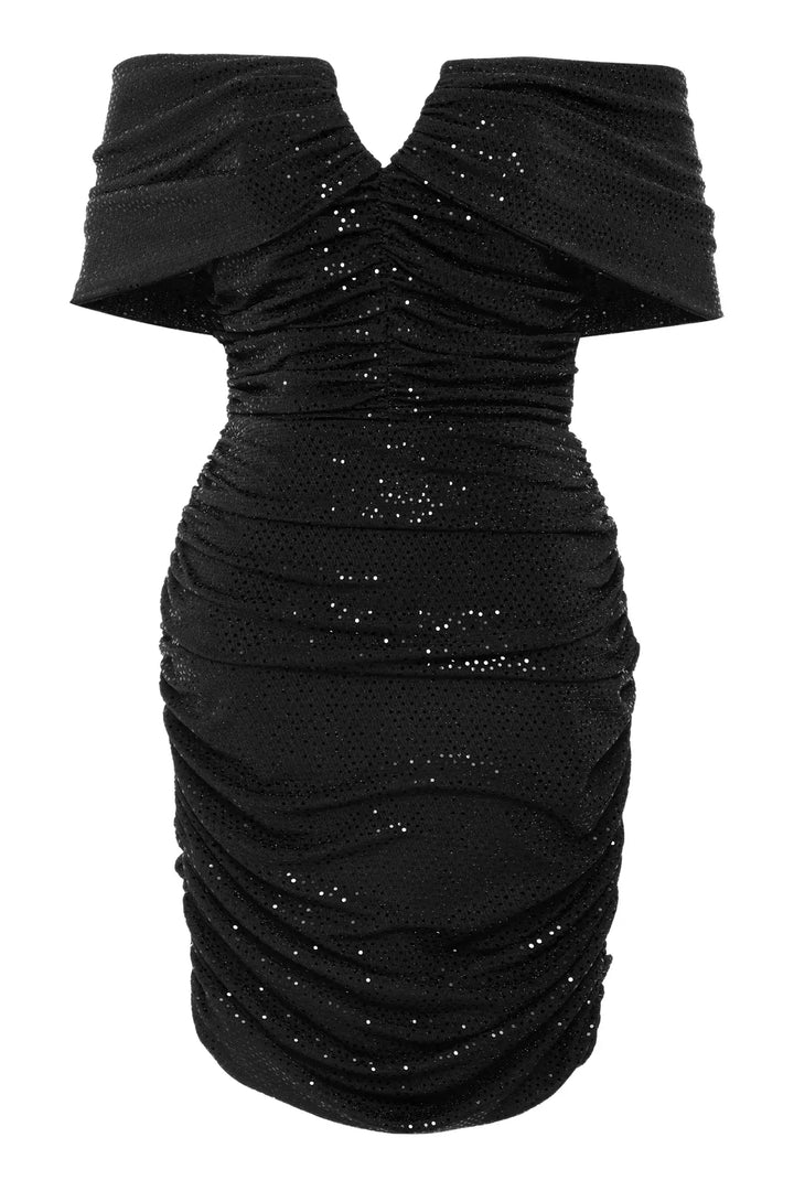 FRV Black glare sleeveless mini dress - St. Louis