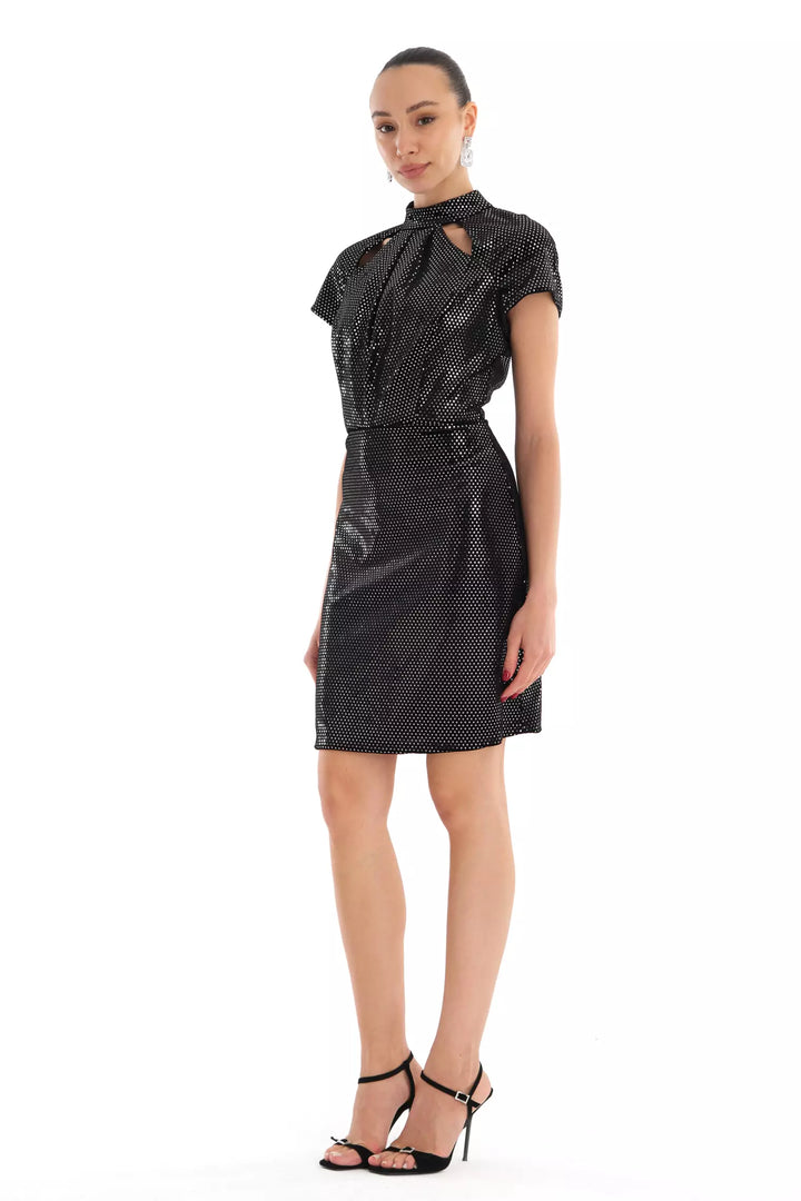 FRV Silver velvet sleeveless mini dress - Lancaster