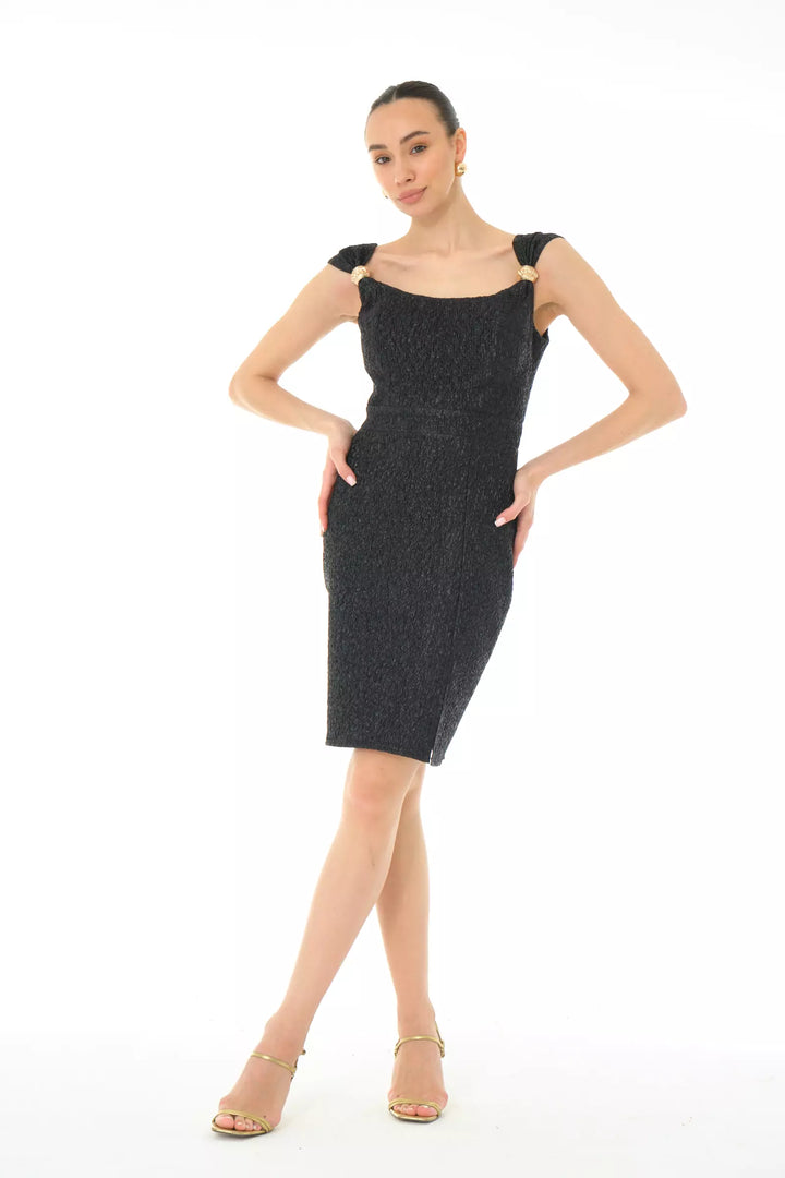 FRV Black jakar sleeveless mini dress - San Martin Texmelucan de Labastida