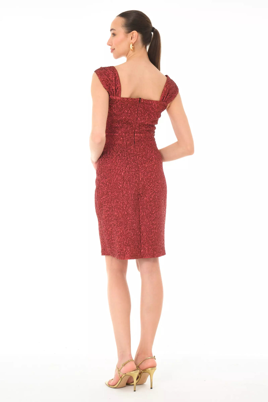 FRV Maroon jakar sleeveless mini dress - Okhtyrka