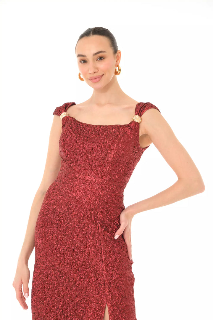 FRV Maroon jakar sleeveless mini dress - Okhtyrka