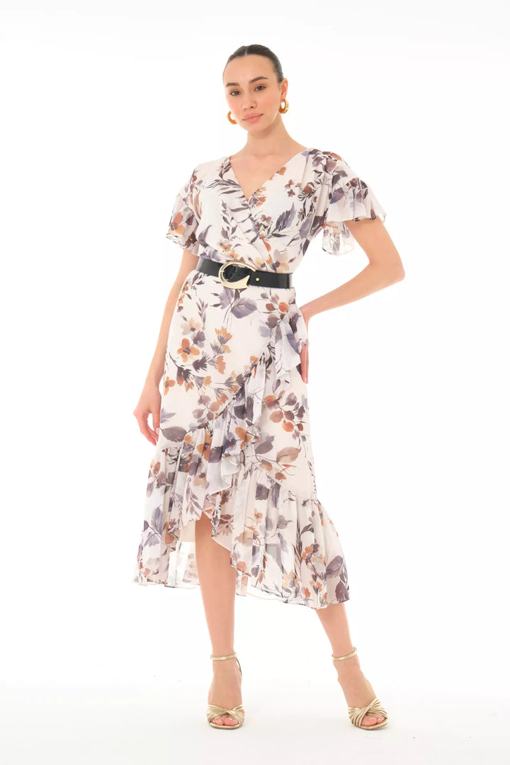 FRV Printed chiffon sleeveless midi dress - Boucherville