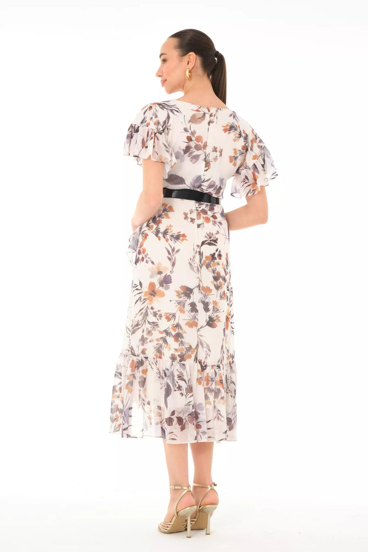 FRV Printed chiffon sleeveless midi dress - Boucherville