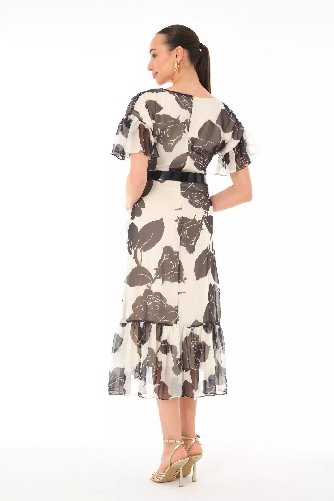 FRV Printed chiffon sleeveless midi dress - Ivry-sur-Seine