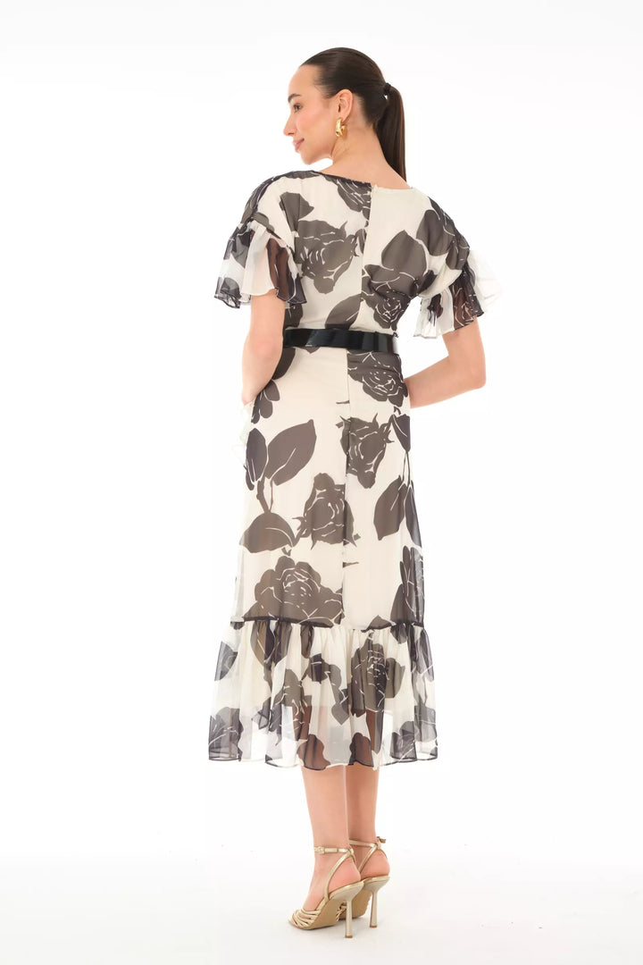 FRV Printed chiffon sleeveless midi dress - Ivry-sur-Seine