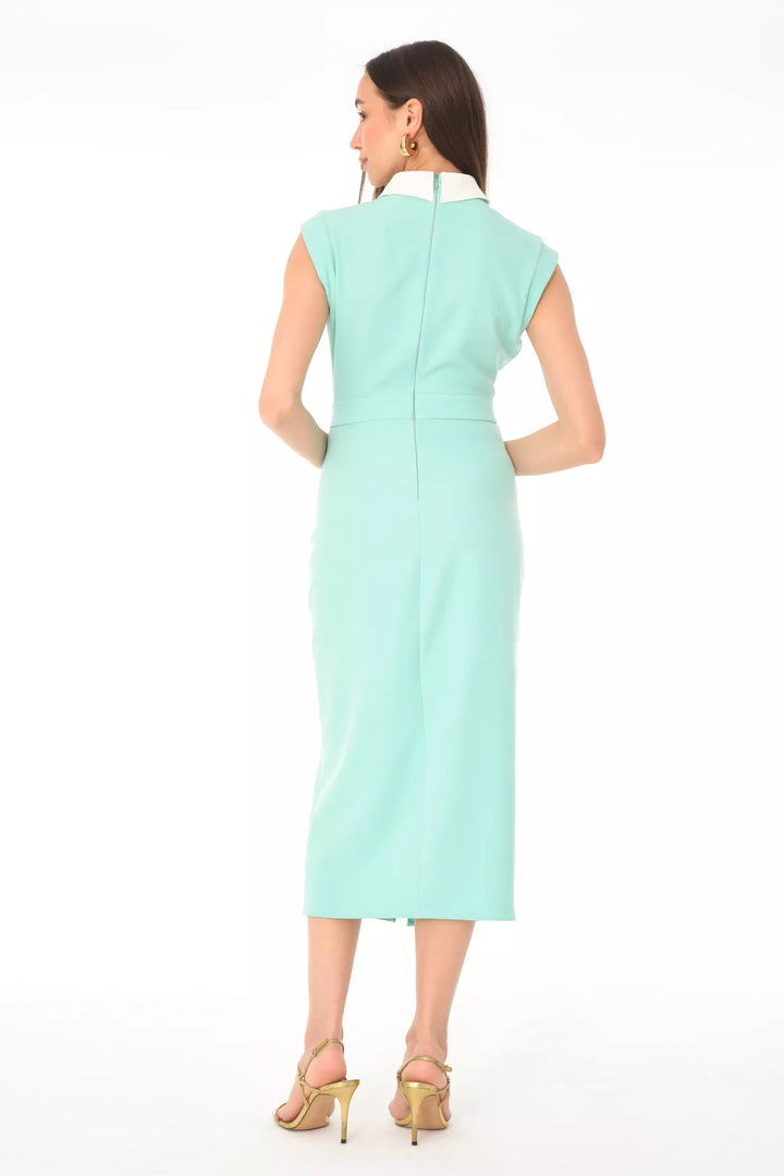 FRV Mint green crepe sleeveless midi dress - Garbsen