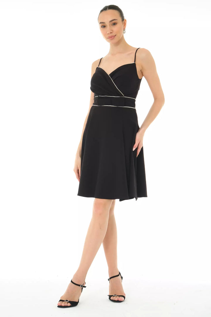 FRV Black crepe sleeveless mini dress - Lake Elsinore