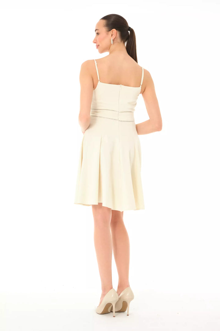 FRV White crepe sleeveless mini dress - Sinsheim