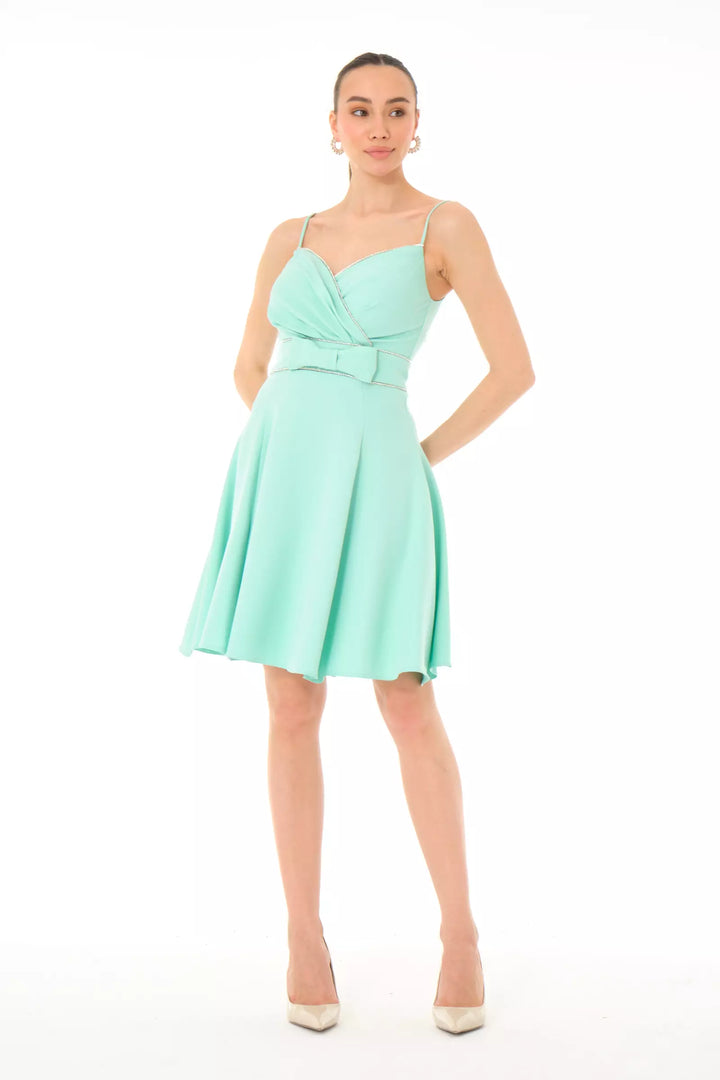 FRV Mint green crepe sleeveless mini dress - Turlock