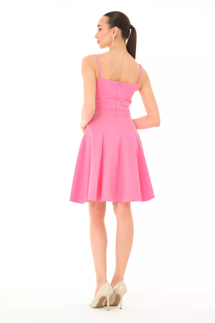 FRV Pink crepe sleeveless mini dress - San Pedro Garza García